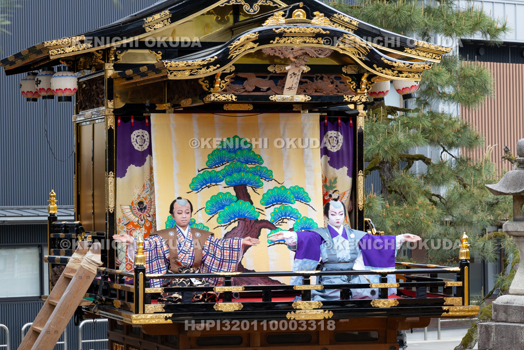 富山県 出町子供歌舞伎曳山祭 出町神明宮 戎詣恋釣針「釣女」