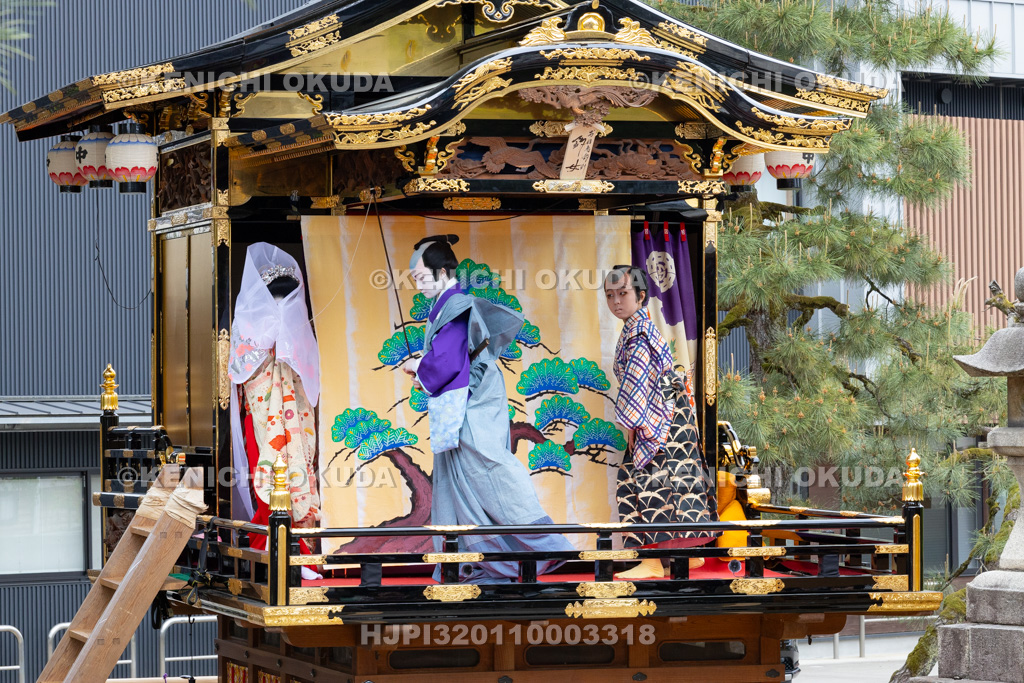 富山県 出町子供歌舞伎曳山祭 出町神明宮 戎詣恋釣針「釣女」
