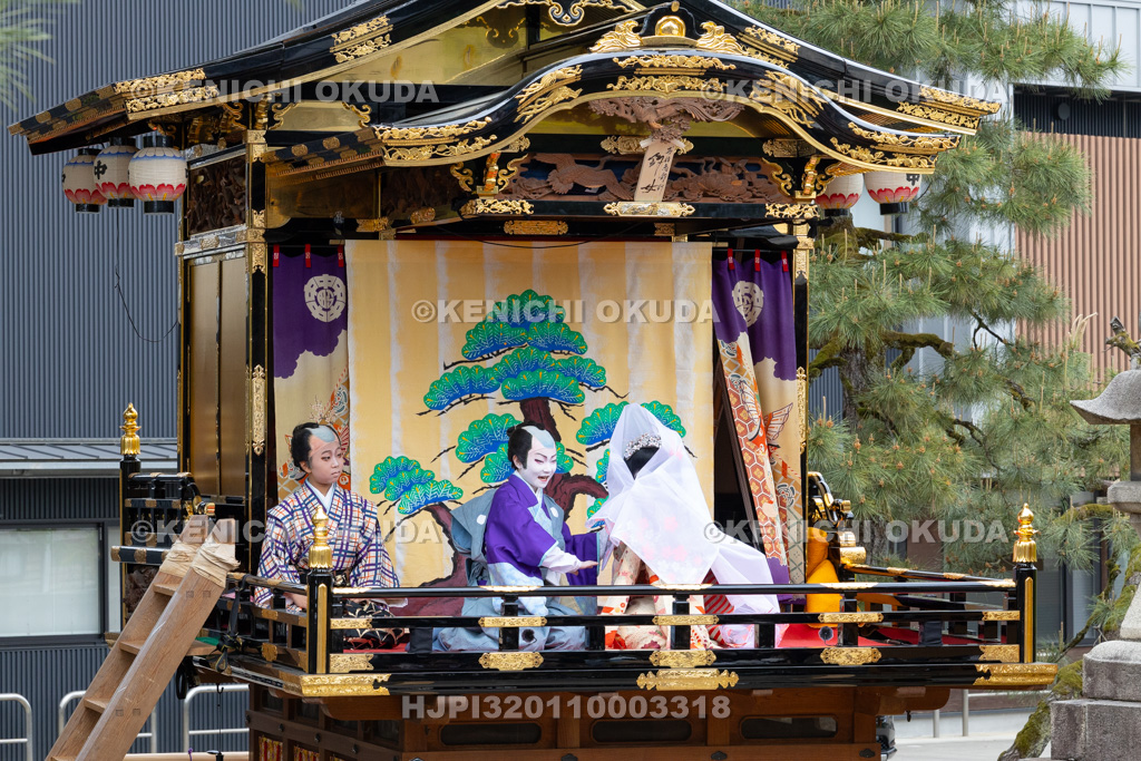 富山県 出町子供歌舞伎曳山祭 出町神明宮 戎詣恋釣針「釣女」