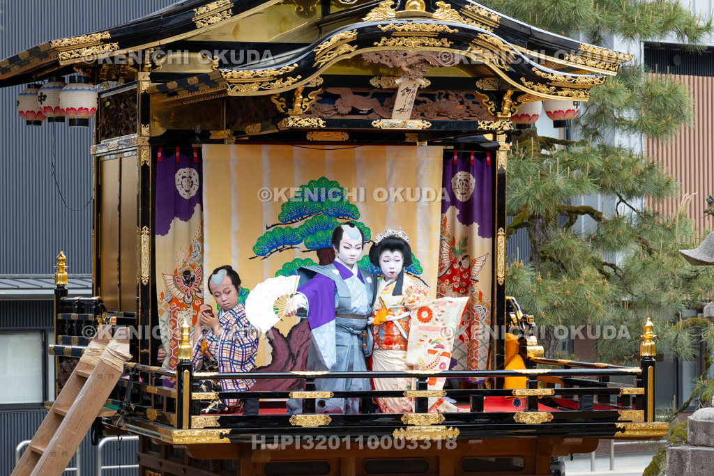 富山県 出町子供歌舞伎曳山祭 出町神明宮 戎詣恋釣針「釣女」