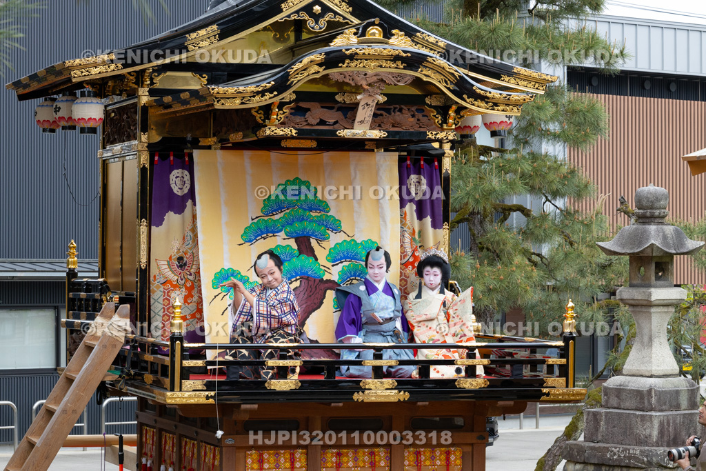 富山県 出町子供歌舞伎曳山祭 出町神明宮 戎詣恋釣針「釣女」