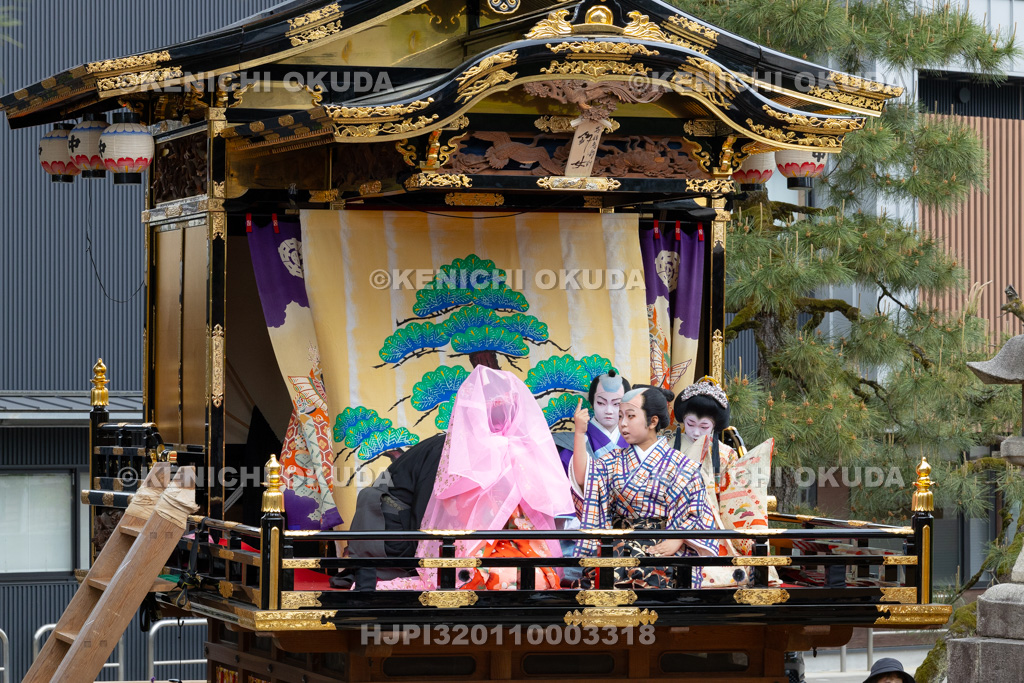 富山県 出町子供歌舞伎曳山祭 出町神明宮 戎詣恋釣針「釣女」