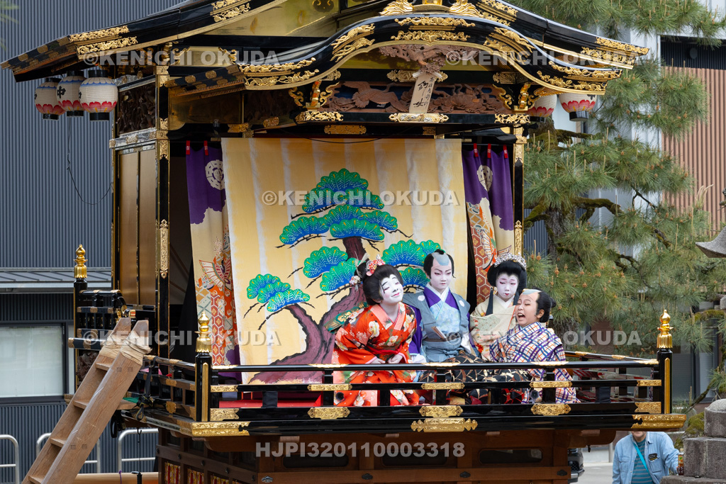 富山県 出町子供歌舞伎曳山祭 出町神明宮 戎詣恋釣針「釣女」