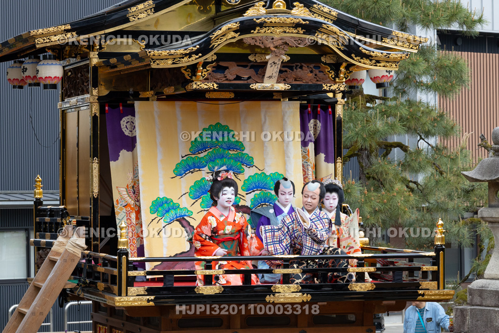 富山県 出町子供歌舞伎曳山祭 出町神明宮 戎詣恋釣針「釣女」