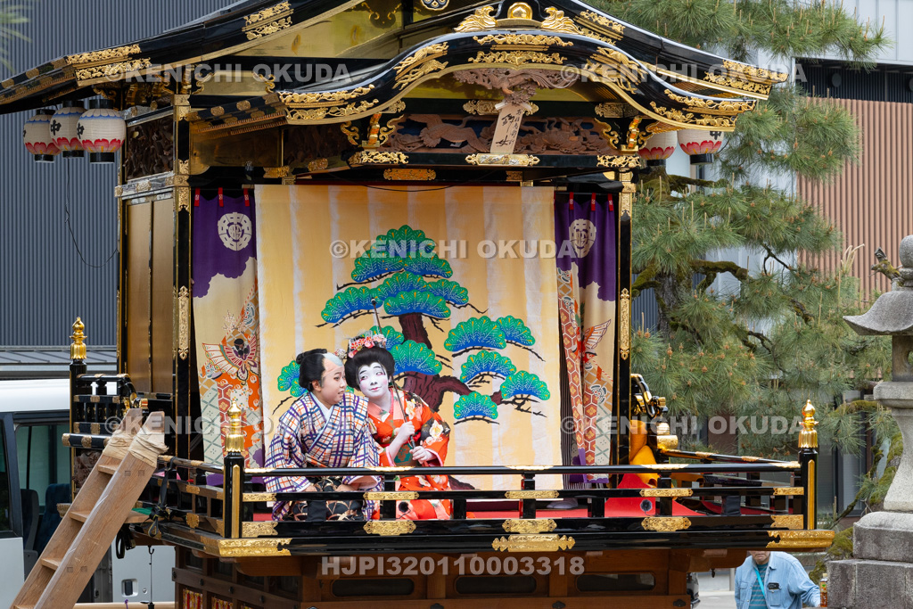 富山県 出町子供歌舞伎曳山祭 出町神明宮 戎詣恋釣針「釣女」