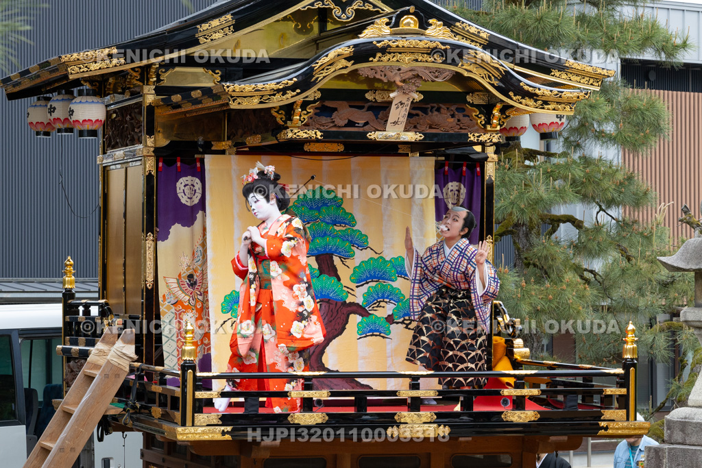 富山県 出町子供歌舞伎曳山祭 出町神明宮 戎詣恋釣針「釣女」