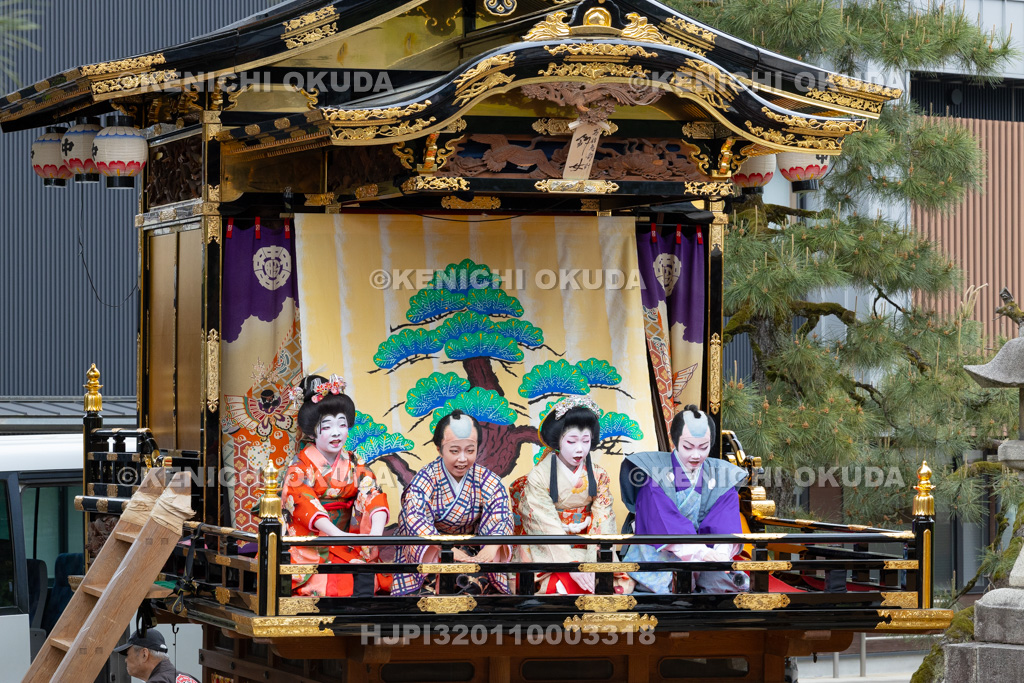 富山県 出町子供歌舞伎曳山祭 出町神明宮 戎詣恋釣針「釣女」