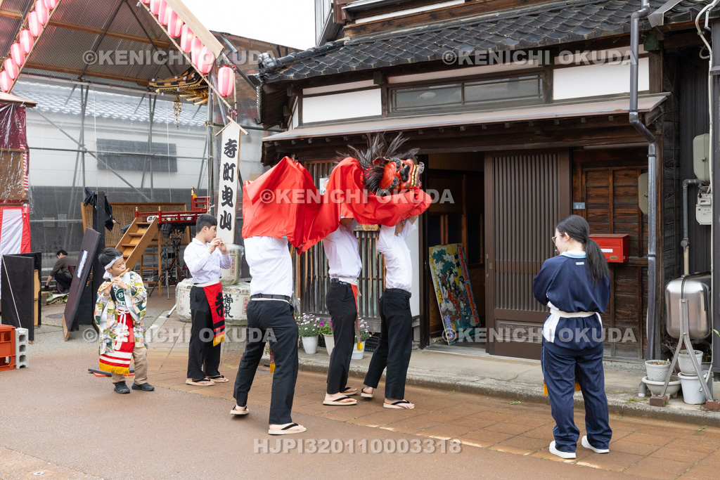 石川県　お旅まつり　獅子舞（寺町）