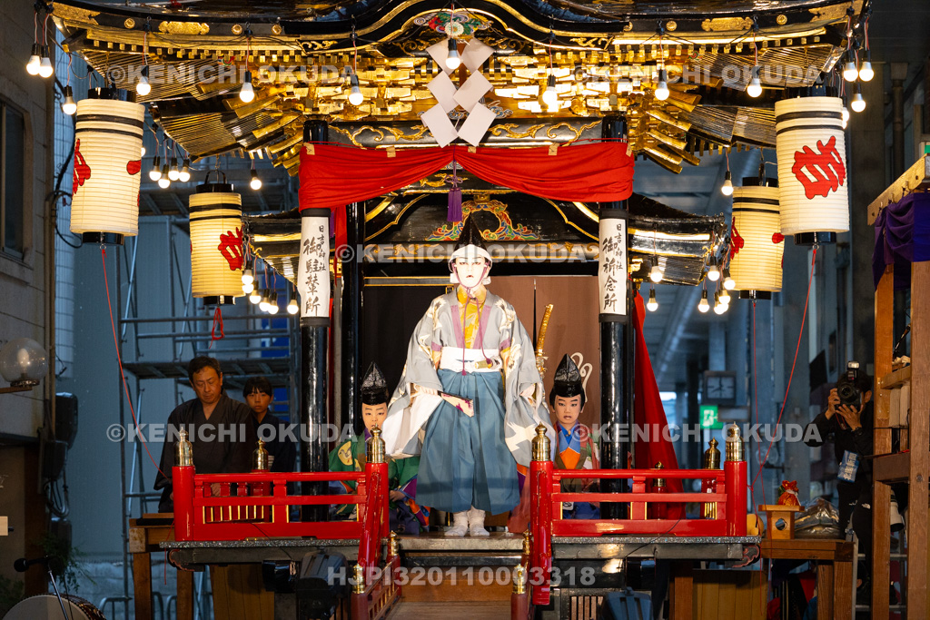 石川県 お旅まつり 曳山子供歌舞伎(八日市町) 「旅衣小松緑弥栄 義太夫 勧進帳」