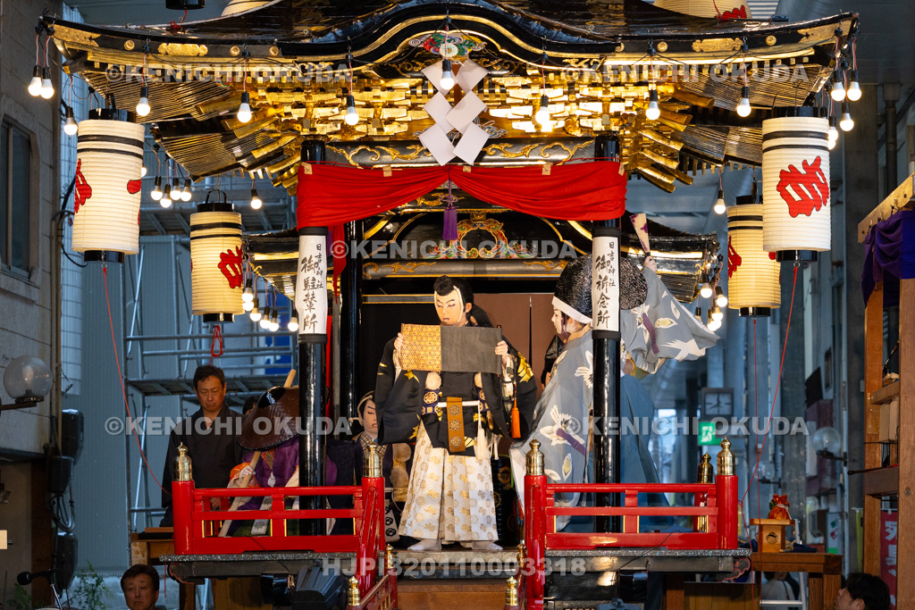 石川県　お旅まつり　曳山子供歌舞伎（八日市町）　「旅衣小松緑弥栄　義太夫　勧進帳」