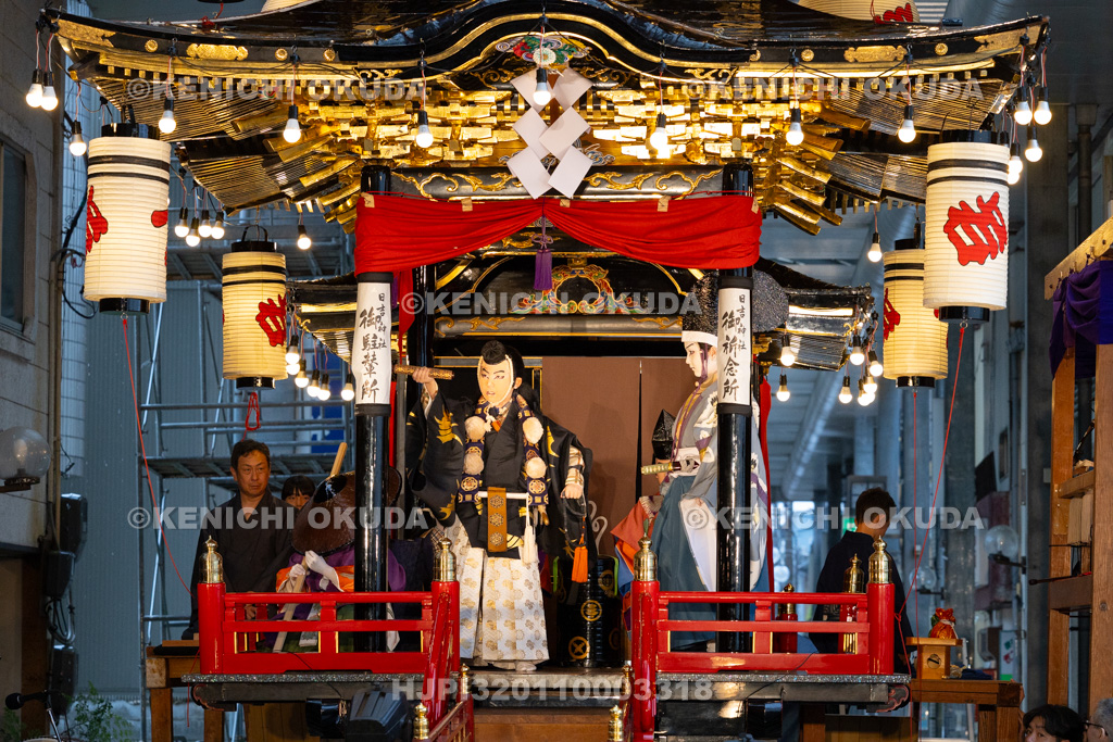 石川県　お旅まつり　曳山子供歌舞伎（八日市町）　「旅衣小松緑弥栄　義太夫　勧進帳」