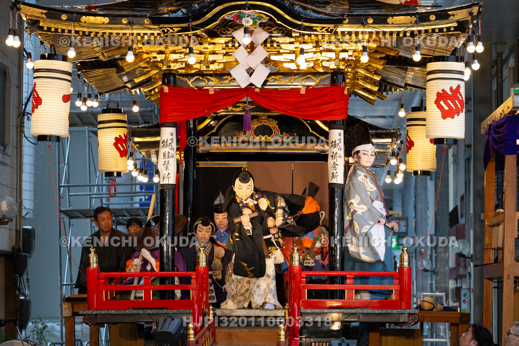 石川県　お旅まつり　曳山子供歌舞伎（八日市町）　「旅衣小松緑弥栄　義太夫　勧進帳」