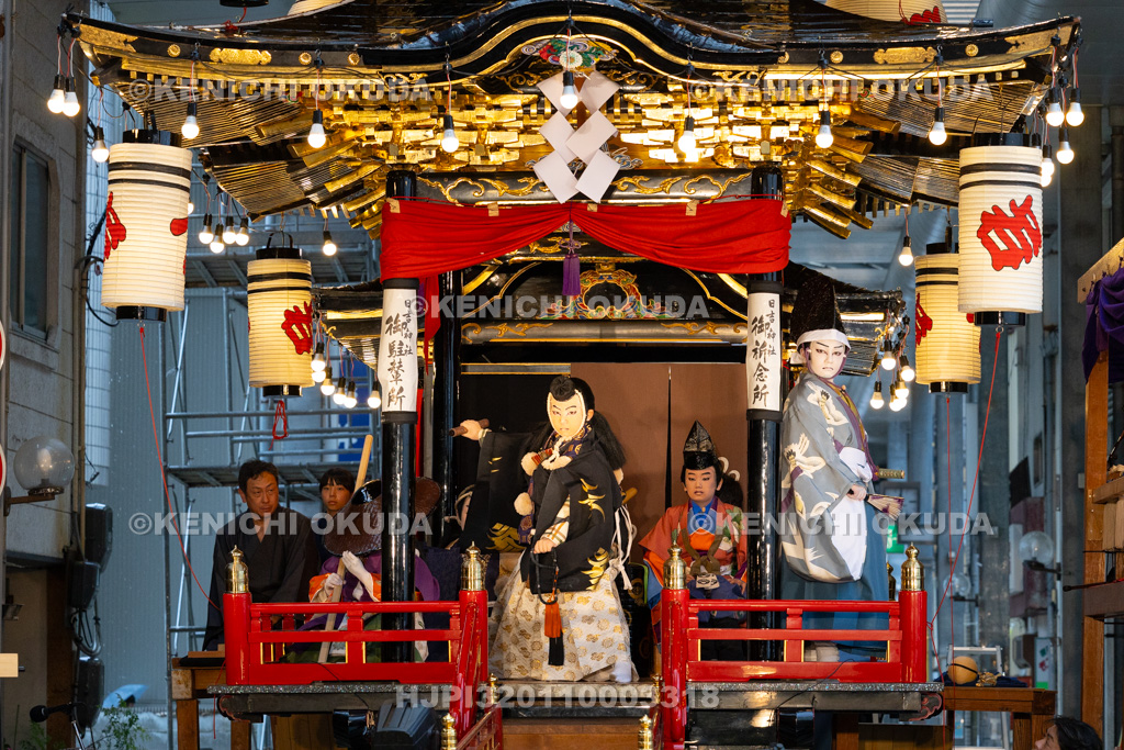 石川県　お旅まつり　曳山子供歌舞伎（八日市町）　「旅衣小松緑弥栄　義太夫　勧進帳」
