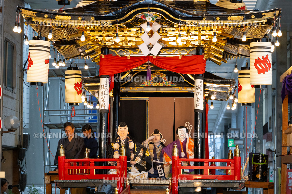 石川県　お旅まつり　曳山子供歌舞伎（八日市町）　「旅衣小松緑弥栄　義太夫　勧進帳」