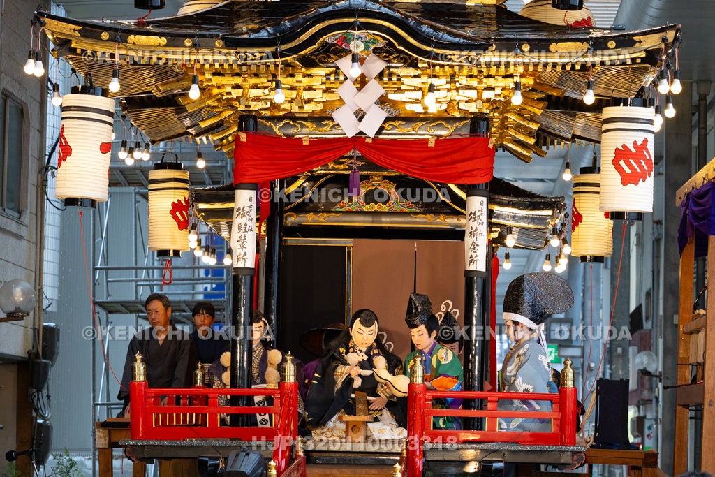 石川県　お旅まつり　曳山子供歌舞伎（八日市町）　「旅衣小松緑弥栄　義太夫　勧進帳」