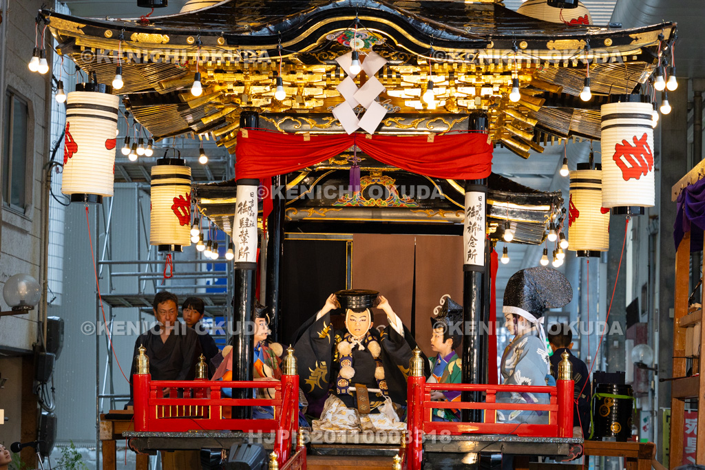 石川県 お旅まつり 曳山子供歌舞伎(八日市町) 「旅衣小松緑弥栄 義太夫 勧進帳」