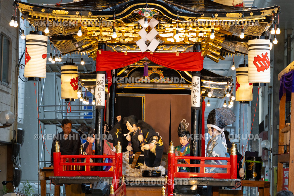 石川県　お旅まつり　曳山子供歌舞伎（八日市町）　「旅衣小松緑弥栄　義太夫　勧進帳」