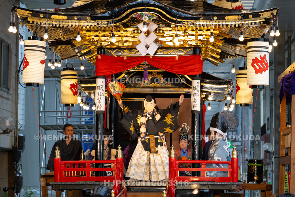 石川県 お旅まつり 曳山子供歌舞伎(八日市町) 「旅衣小松緑弥栄 義太夫 勧進帳」