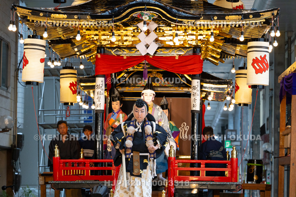 石川県　お旅まつり　曳山子供歌舞伎（八日市町）　「旅衣小松緑弥栄　義太夫　勧進帳」