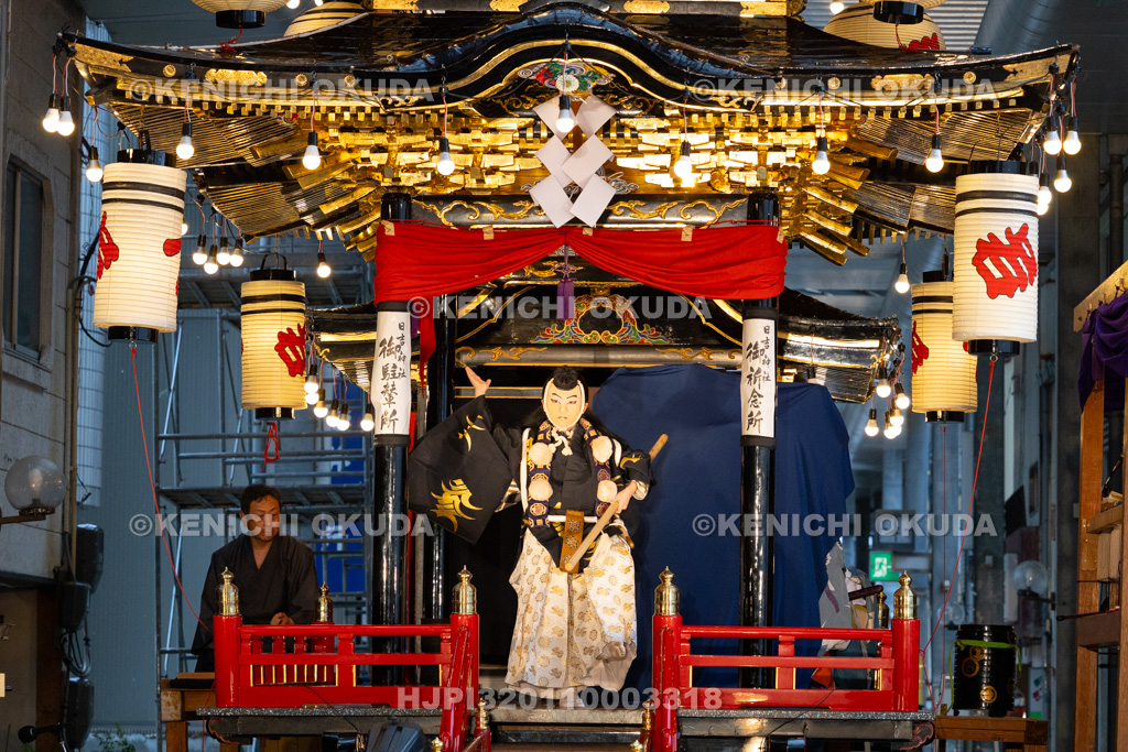 石川県　お旅まつり　曳山子供歌舞伎（八日市町）　「旅衣小松緑弥栄　義太夫　勧進帳」