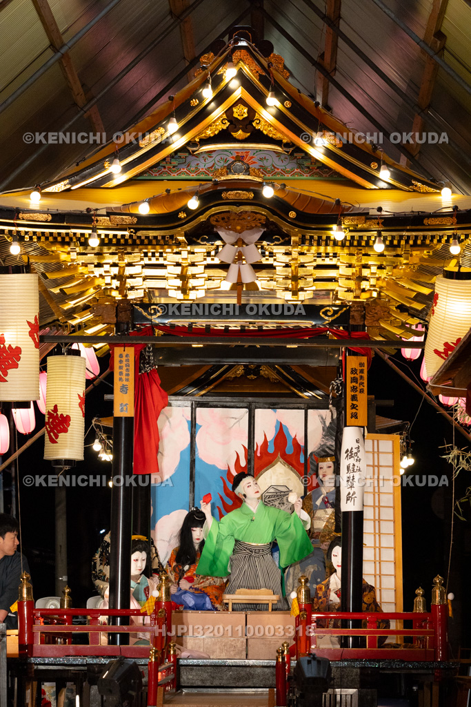 石川県　お旅まつり　曳山子供歌舞伎（寺町）　「伽羅先代萩　政岡忠義之段」