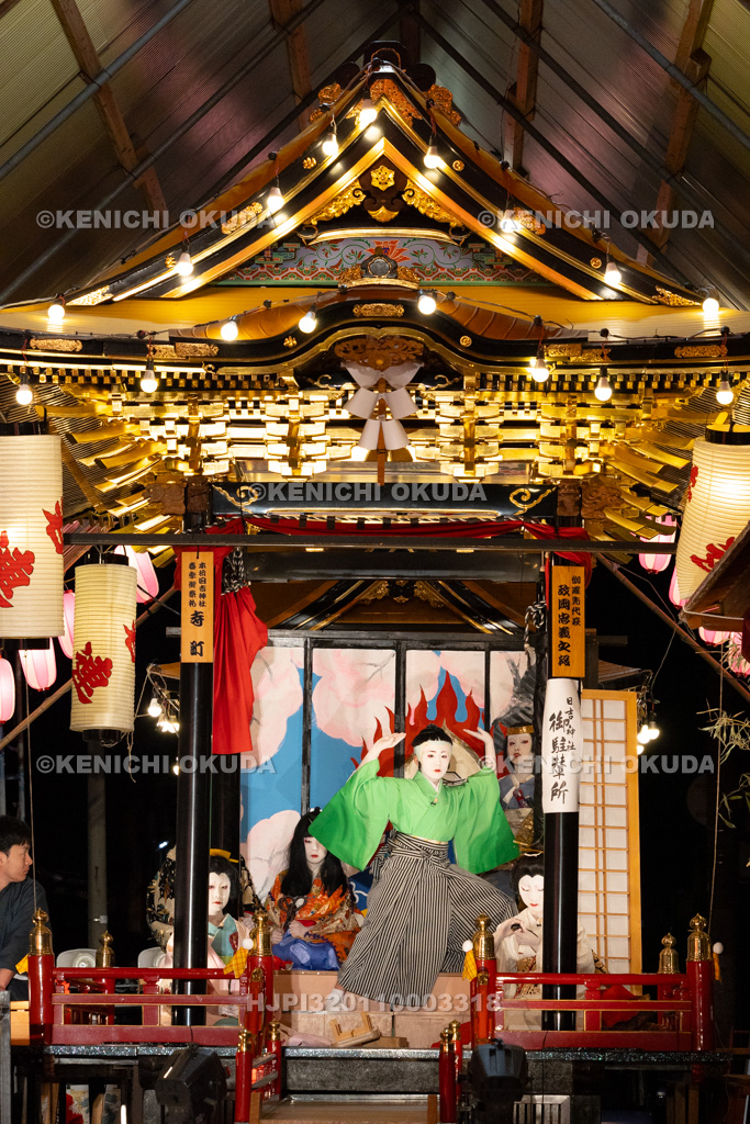 石川県　お旅まつり　曳山子供歌舞伎（寺町）　「伽羅先代萩　政岡忠義之段」