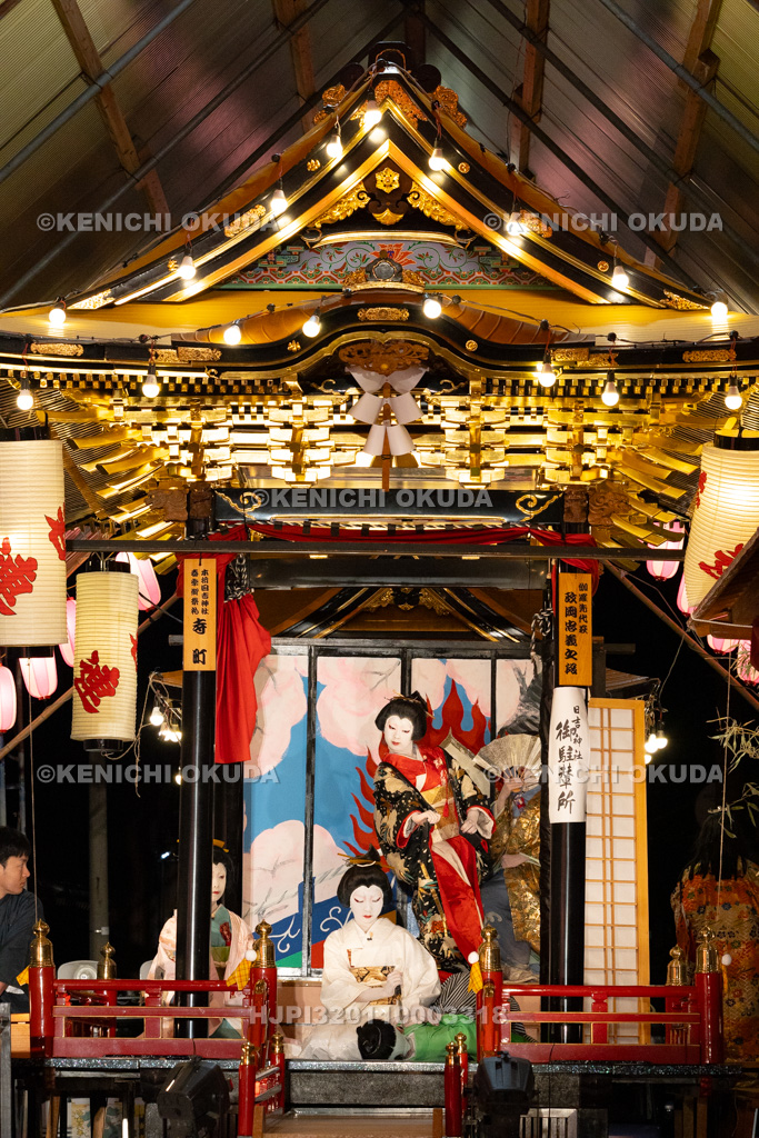 石川県　お旅まつり　曳山子供歌舞伎（寺町）　「伽羅先代萩　政岡忠義之段」