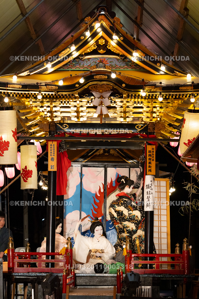 石川県　お旅まつり　曳山子供歌舞伎（寺町）　「伽羅先代萩　政岡忠義之段」