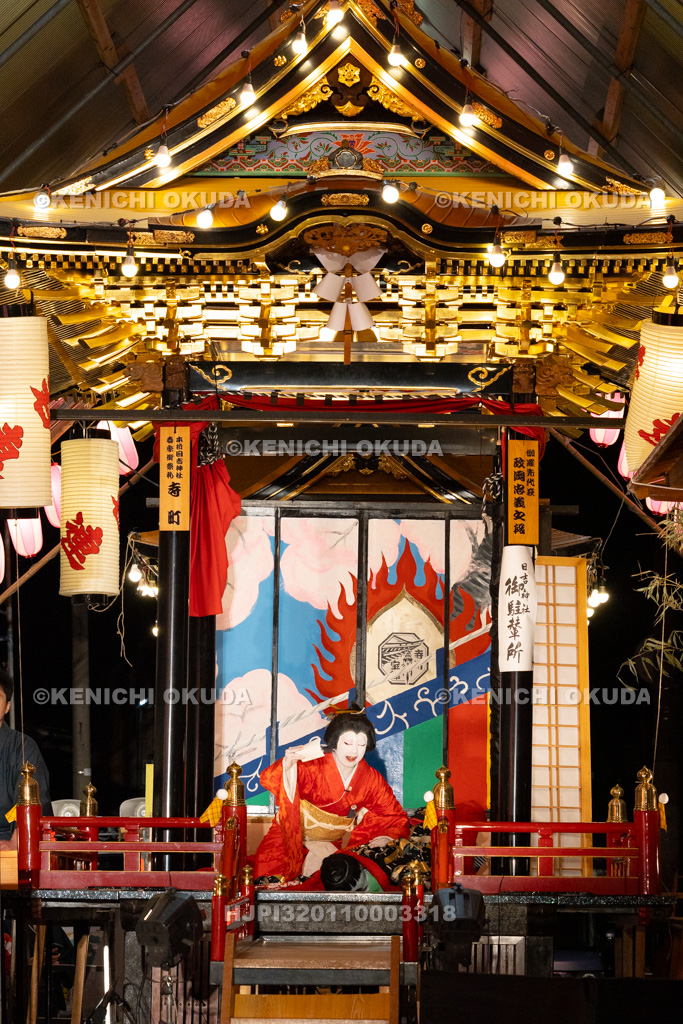 石川県　お旅まつり　曳山子供歌舞伎（寺町）　「伽羅先代萩　政岡忠義之段」