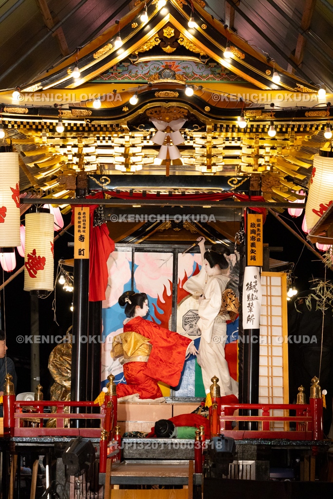 石川県　お旅まつり　曳山子供歌舞伎（寺町）　「伽羅先代萩　政岡忠義之段」