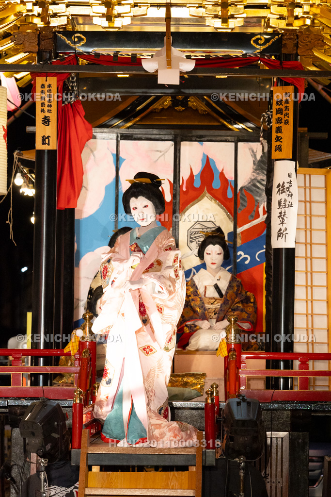 石川県　お旅まつり　曳山子供歌舞伎（寺町）　「伽羅先代萩　政岡忠義之段」