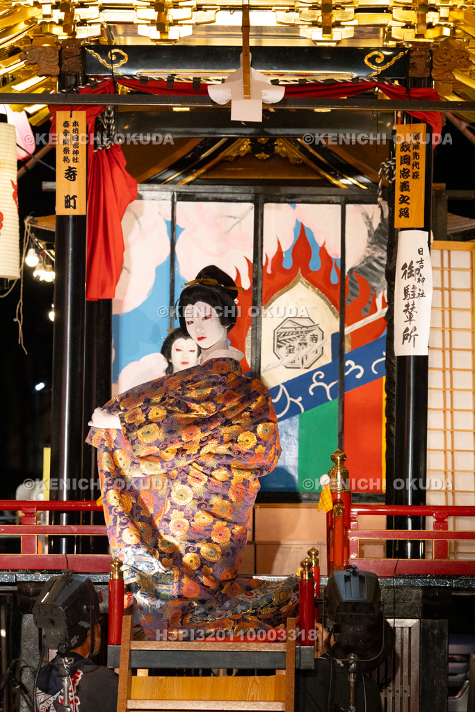 石川県　お旅まつり　曳山子供歌舞伎（寺町）　「伽羅先代萩　政岡忠義之段」