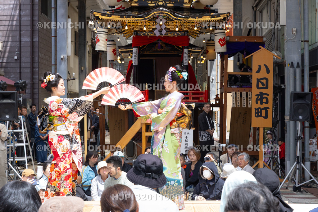 石川県 お旅まつり 「曳山八基祝い唄 祝いの舞」披露