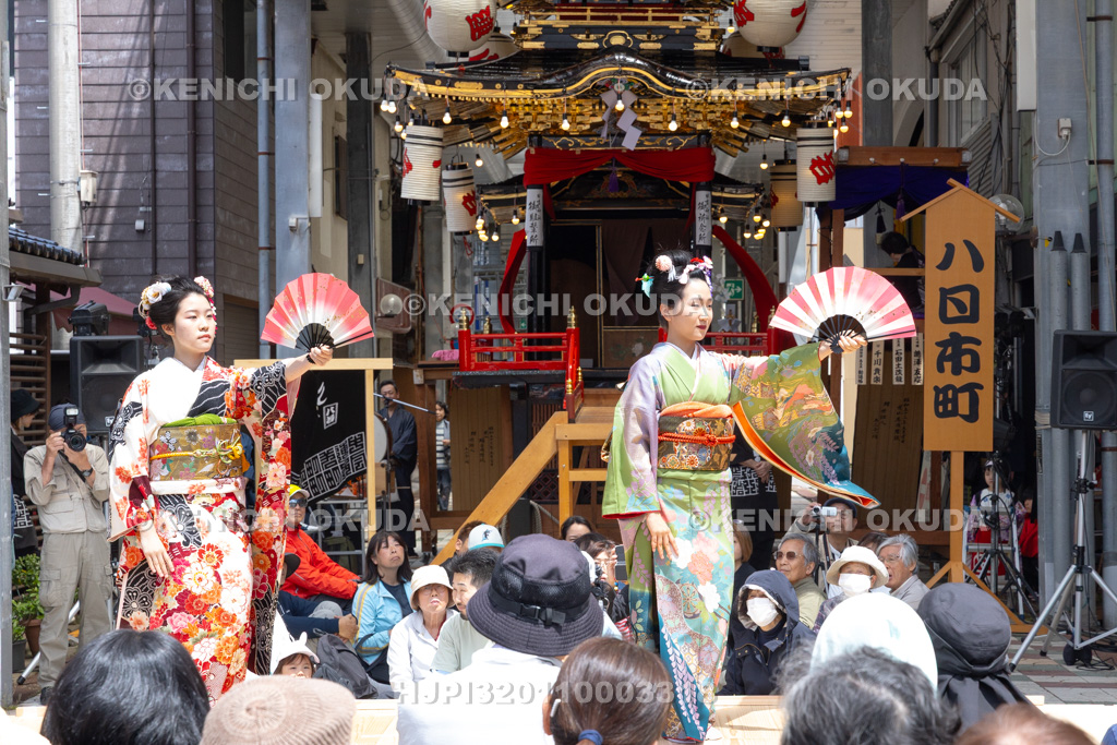石川県 お旅まつり 「曳山八基祝い唄 祝いの舞」披露
