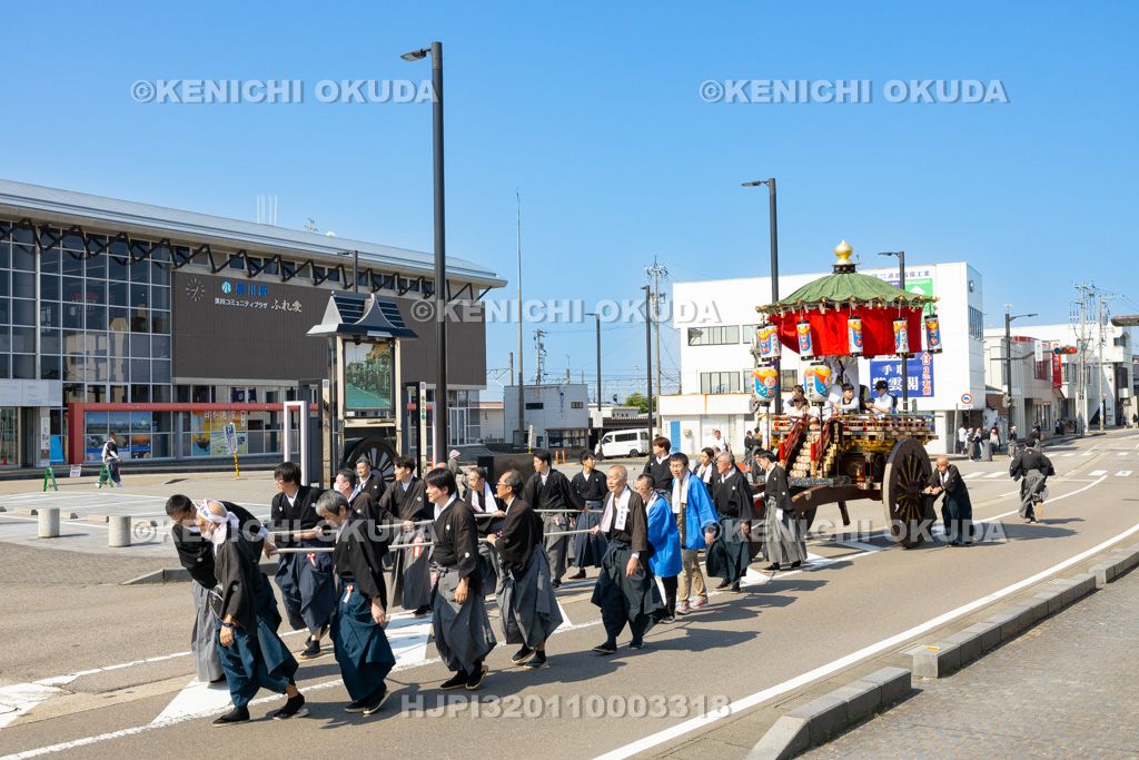 石川県 美川おかえり祭り 神幸祭 台車巡行(神幸町)