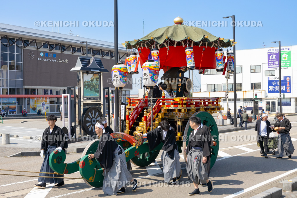石川県 美川おかえり祭り 神幸祭 台車巡行(北町)