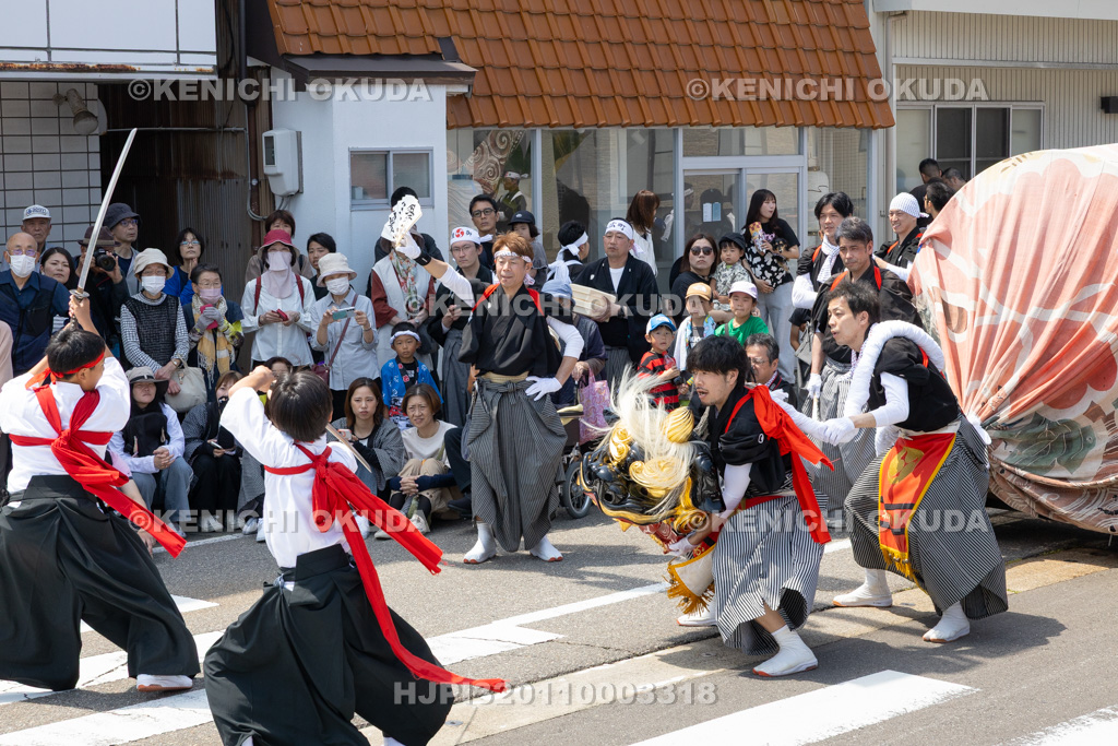 石川県 美川おかえり祭り 神幸祭 おかえり獅子