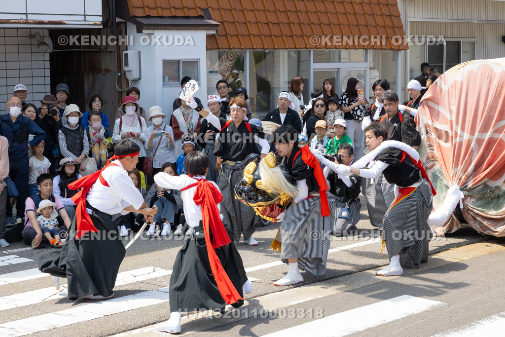 石川県 美川おかえり祭り 神幸祭 おかえり獅子