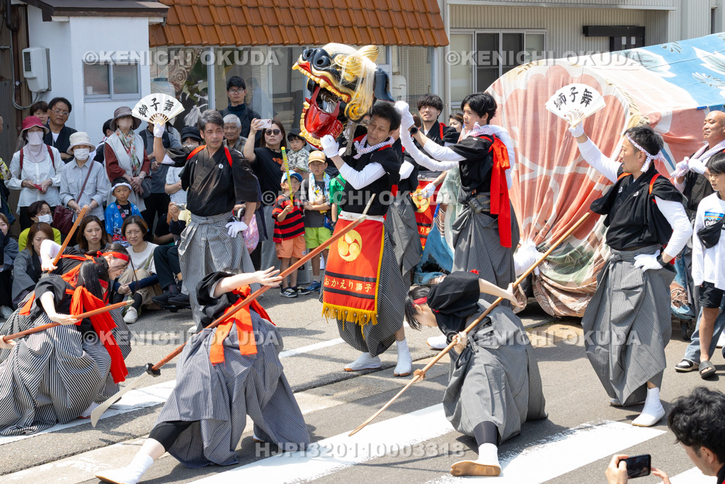 石川県 美川おかえり祭り 神幸祭 おかえり獅子