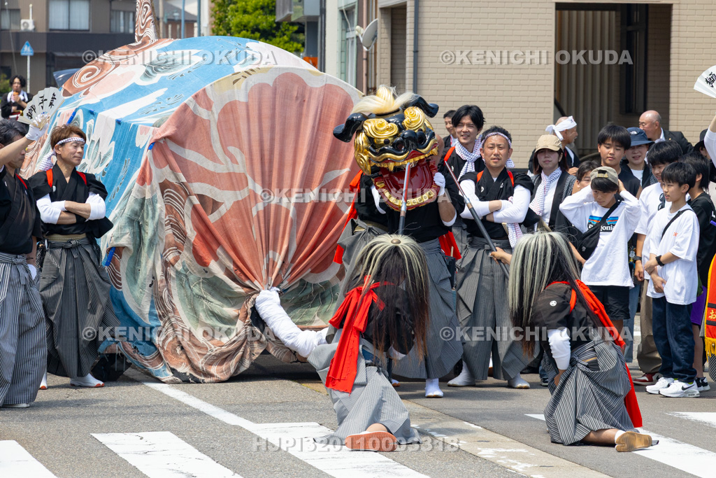 石川県 美川おかえり祭り 神幸祭 おかえり獅子