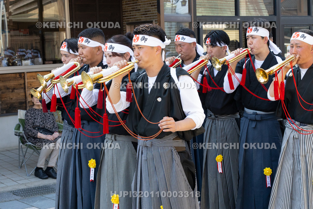石川県　美川おかえり祭り　神幸祭　ラッパ手