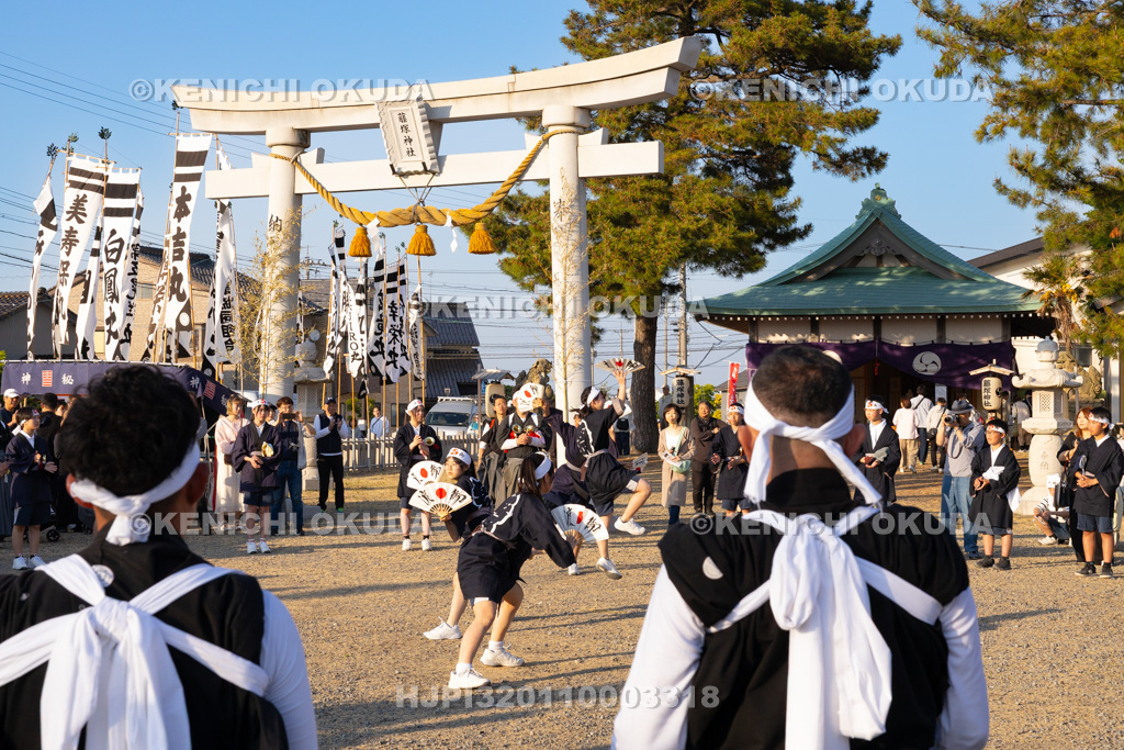 石川県 美川おかえり祭り 神幸祭 高浜御旅所(高浜宮殿) 旗手