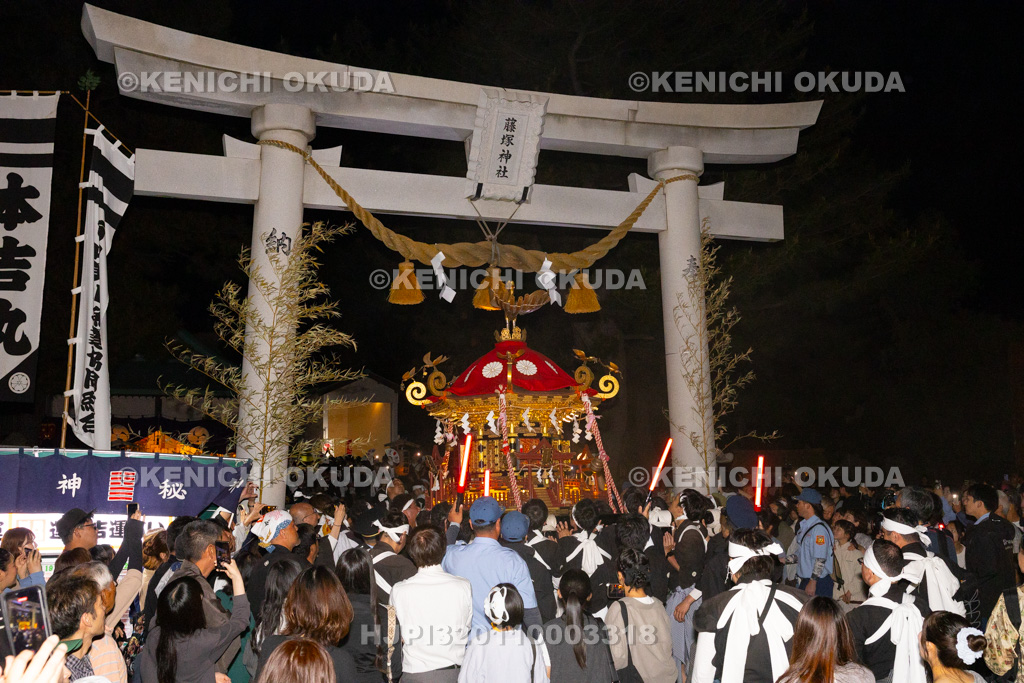 石川県 美川おかえり祭り 神幸祭 高浜御旅所(高浜宮殿) 着輿
