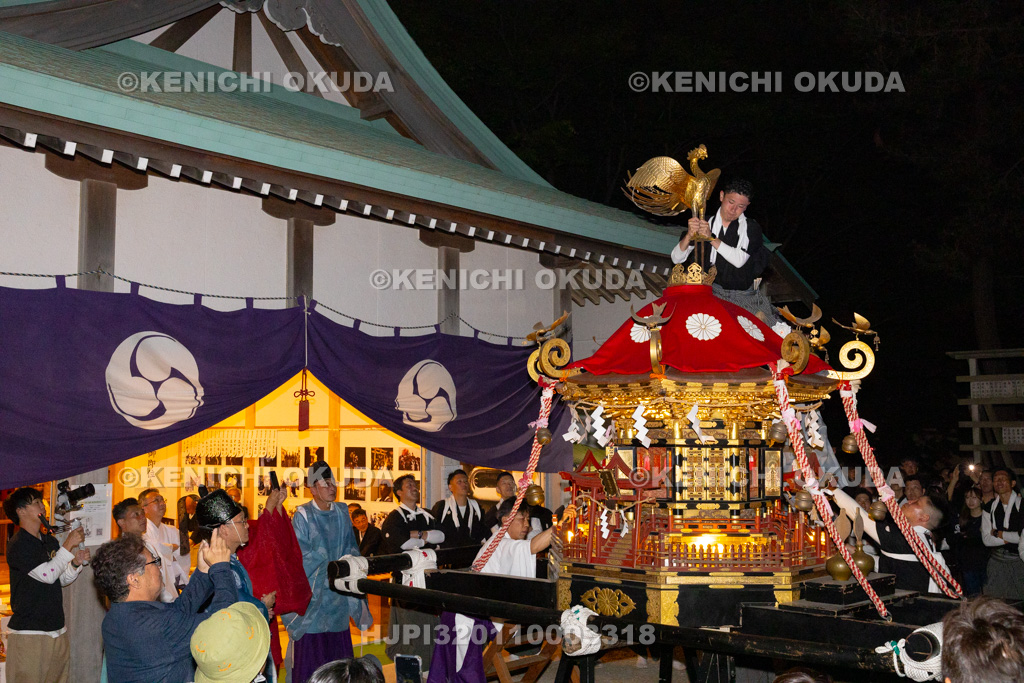 石川県 美川おかえり祭り 神幸祭 高浜御旅所(高浜宮殿) 御霊遷しの儀