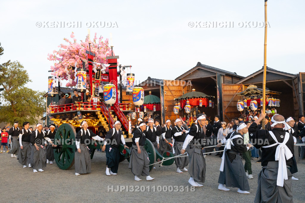 石川県　美川おかえり祭り　還幸祭　高浜御旅所（高浜宮殿）　台車（今町）