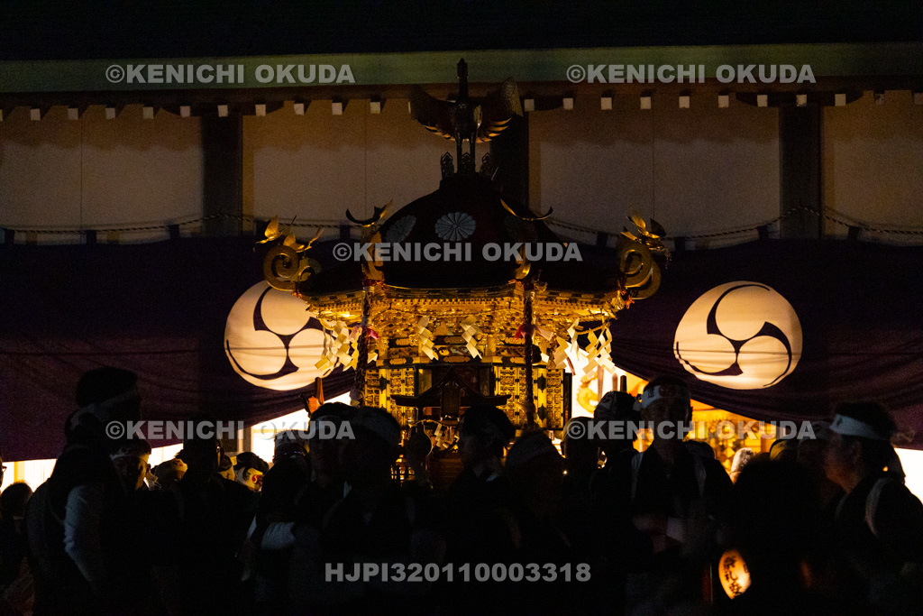 石川県 美川おかえり祭り 還幸祭 高浜御旅所(高浜宮殿) 神輿
