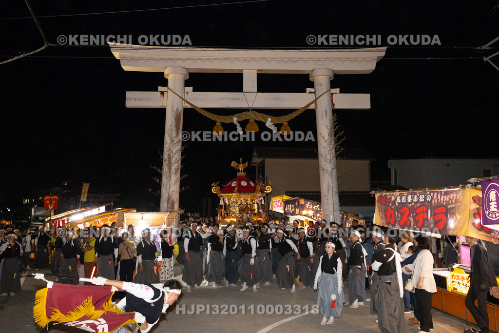 石川県 美川おかえり祭り 還幸祭 高浜御旅所(高浜宮殿) 神輿渡御