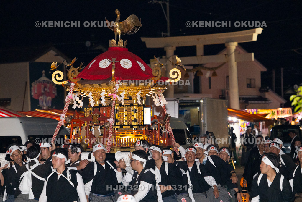 石川県 美川おかえり祭り 還幸祭 高浜御旅所(高浜宮殿) 神輿渡御