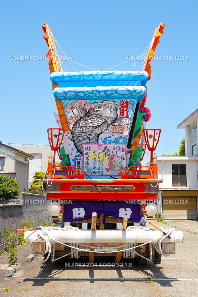 富山県　岩瀬曳山車祭　曳山車（財町）