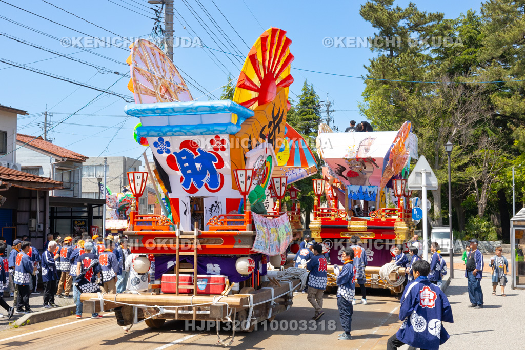 富山県 岩瀬曳山車祭 曳山車(財町・白山町)